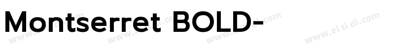 Montserret BOLD字体转换